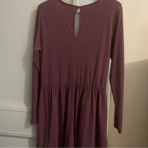 Forever 21 Romper | Long Sleeve, Plus Size, Mauve - Picture 12 of 13